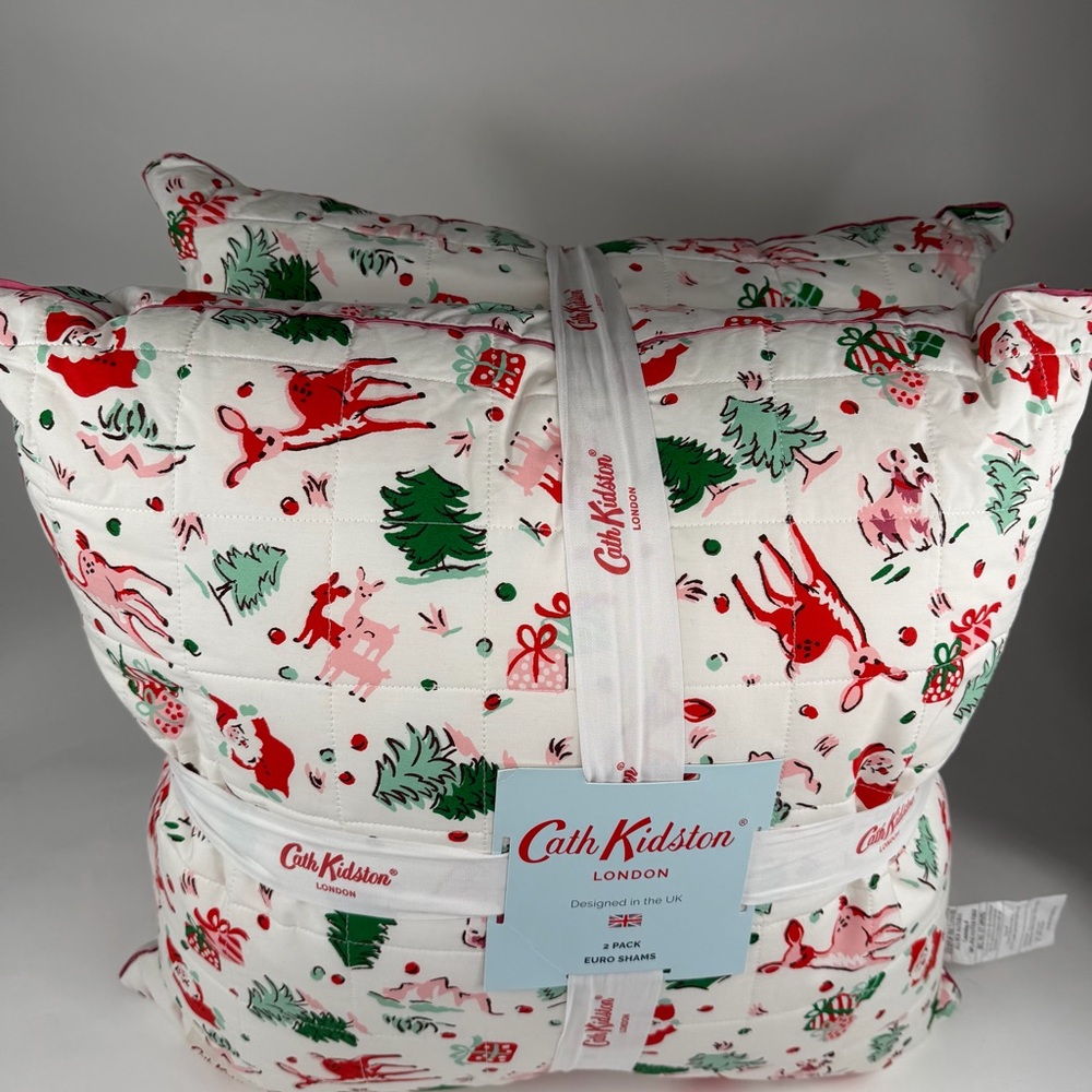 Cath Kidston Ditsy Deer Pink 12 PC Christmas Bundle ~ Precious NWT ~ Queen - Picture 4 of 8